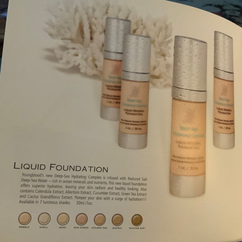 YB  LIQUID NATURAL MINERAL FOUNDATION 1 oz/30 ml - 2 COLORS